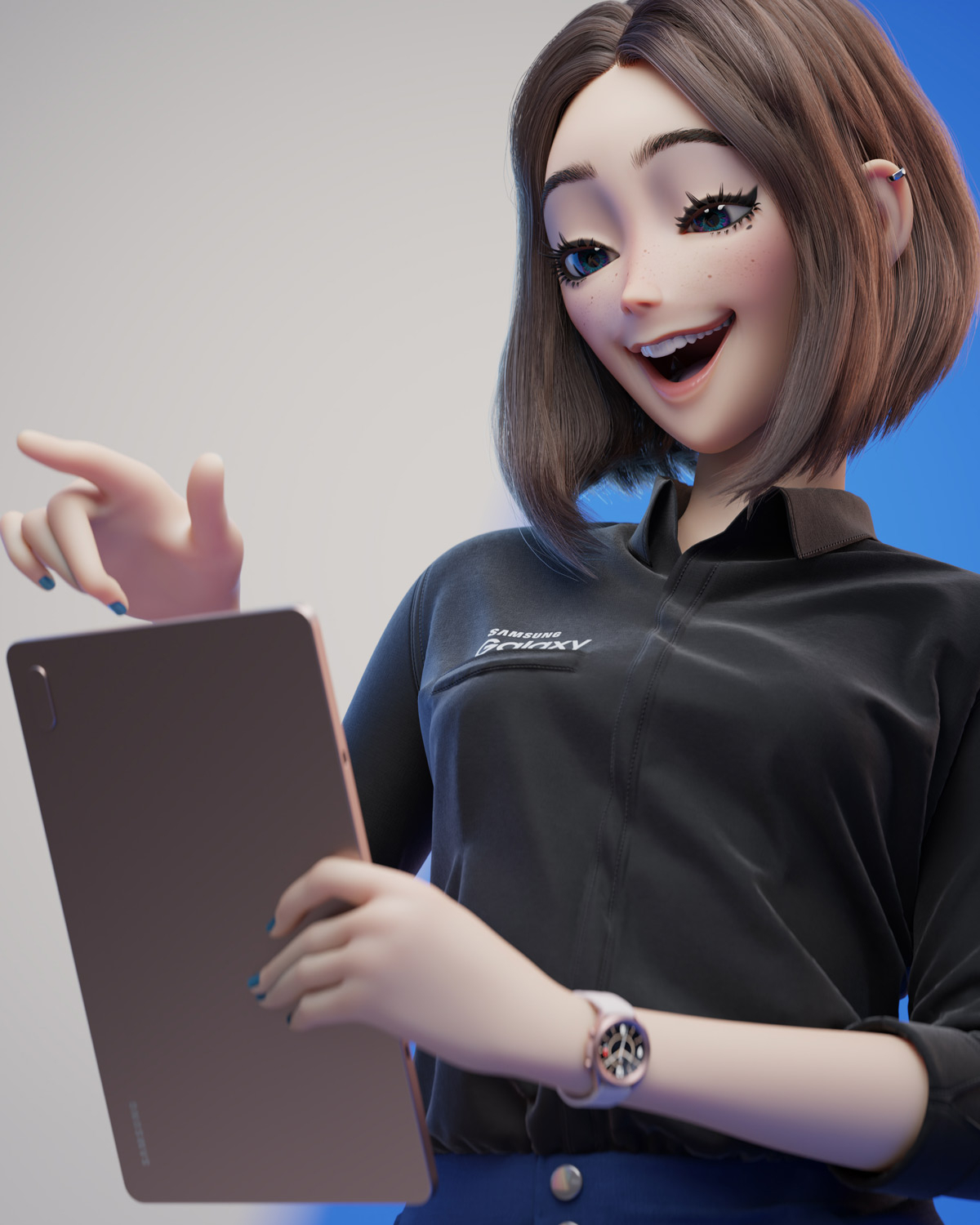 Here's your Samsung Waifu, Samsung Sam